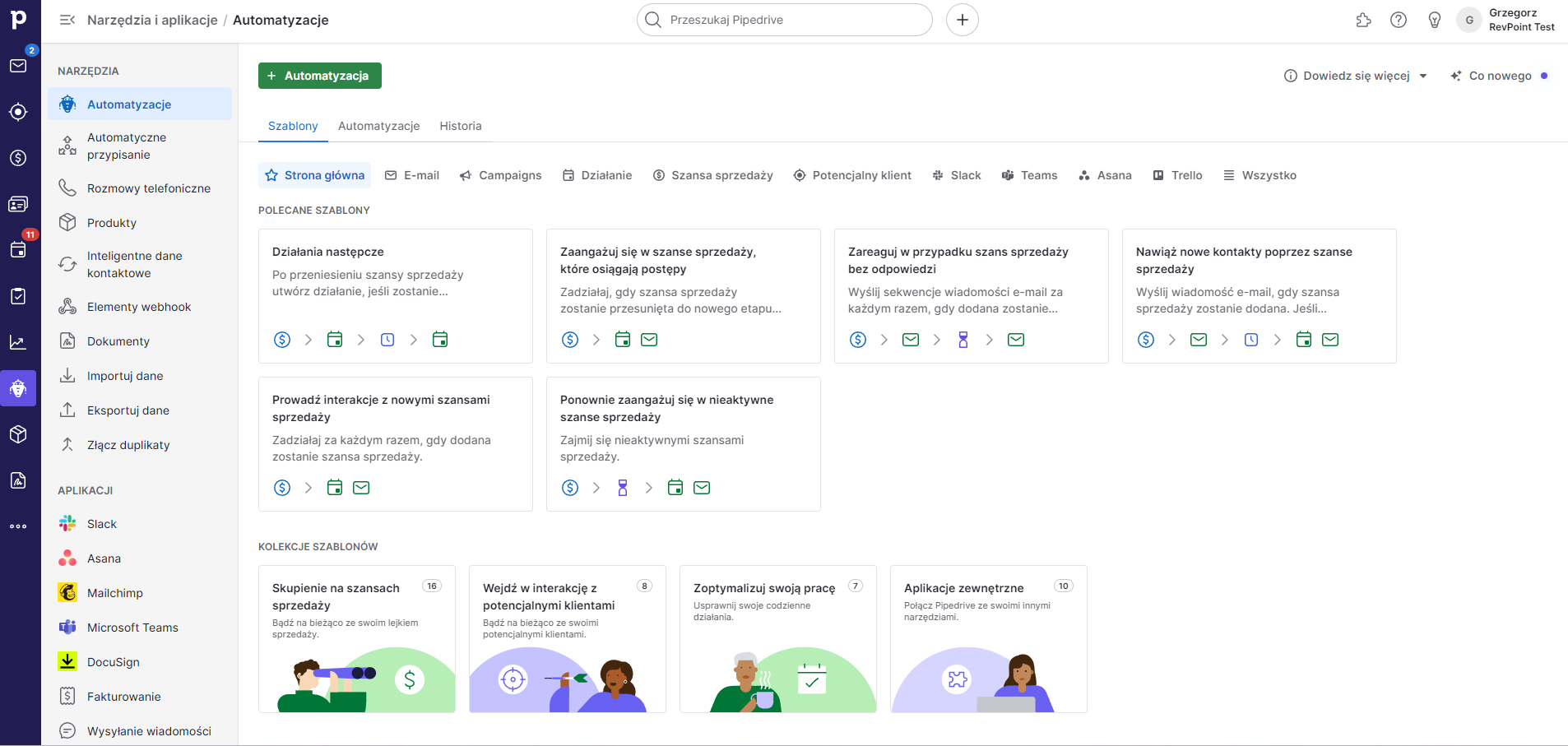 Moduł Automatyzacji Pipedrive